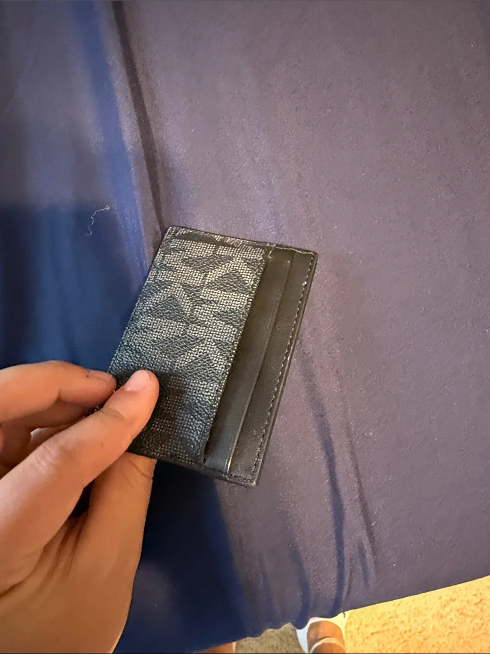 Michael Kors Black Monogram Card Case